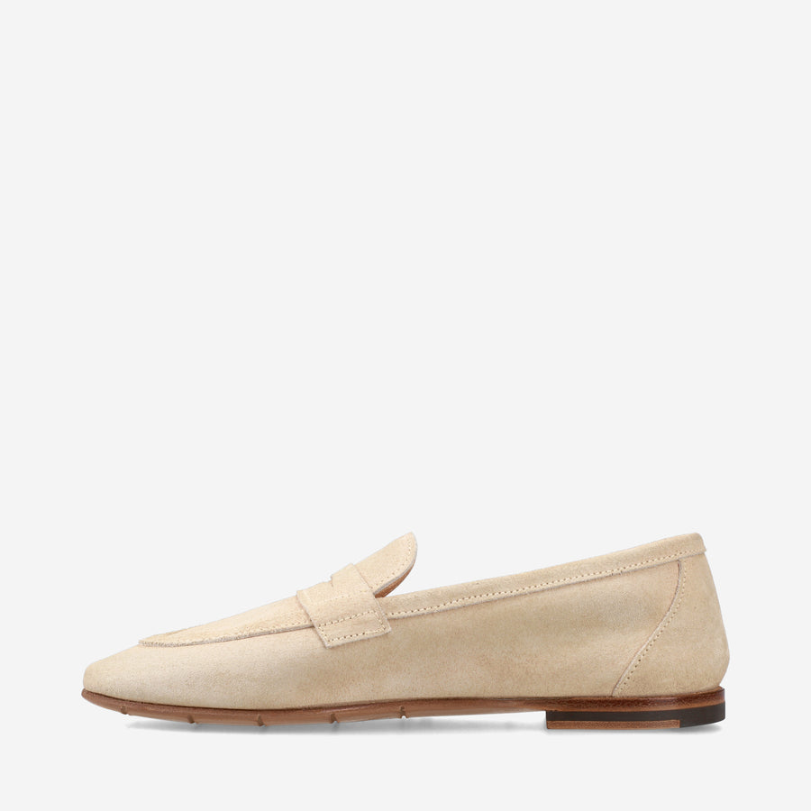 Premiata Mocassini M6781B in suede cappuccino Sconti questo mese