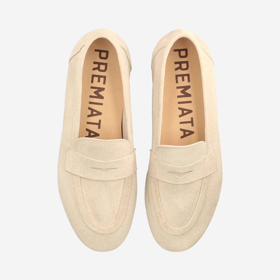 Premiata Mocassini M6781B in suede cappuccino Sconti questo mese