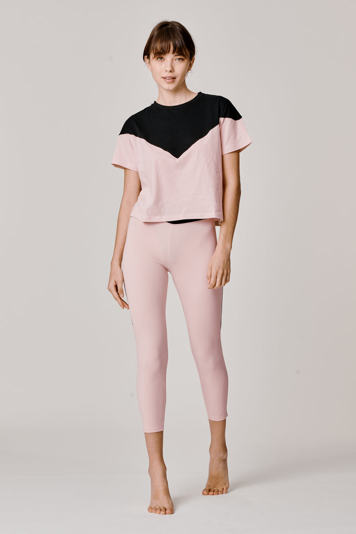 Sàpopa Valeria Crop Pink Leggings In Saldo