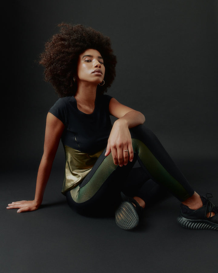 Sàpopa Wake up Fleece Metallic Leggings Fino Al -60%