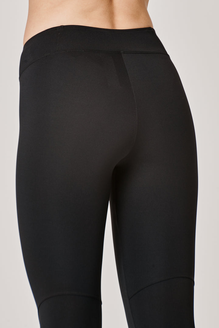 Sàpopa Vortice Black Flare Leggings In Vendita
