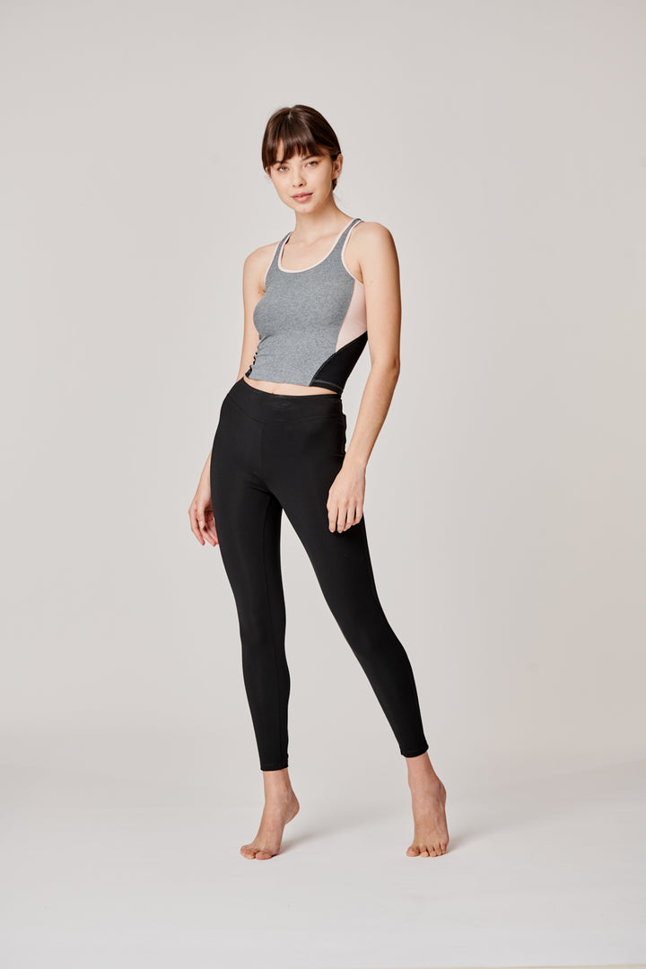 Sàpopa Classy Grey-Pink Crop Top Saldi Di Fabbrica