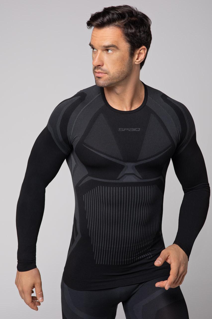 Spaio SPAIO MAGLIA M/L TERMOATTIVA "CONFIDENCE" NERO/GRIGIO Offerta