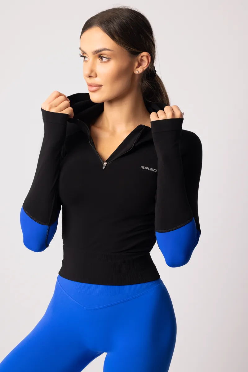 Spaio SPAIO FELPA ADAPT – DOUBLE COLOUR COBALT/BLACK Outlet