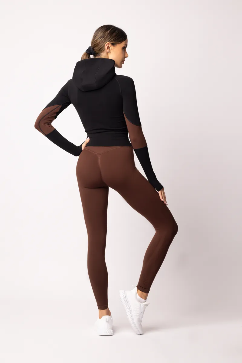 Spaio SPAIO FELPA ADAPT – DOUBLE COLOUR COFFEE/BLACK Hotsell