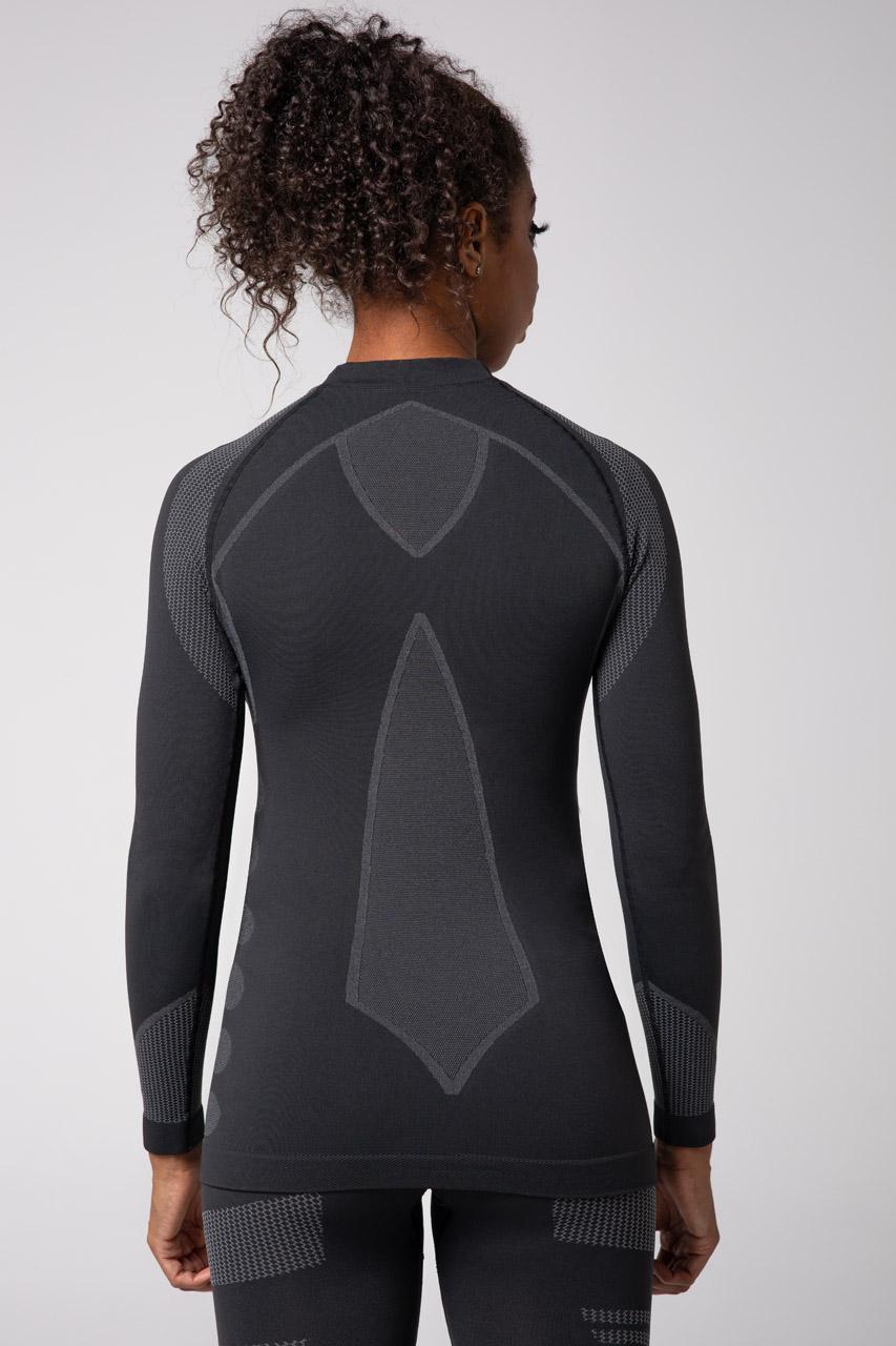 Spaio SPAIO MAGLIETTA TERMOATTIVA CON MANICHE LUNGHE THERMO-EVO DONNA GRIGIO/GRIGIO CHIARO Nuova