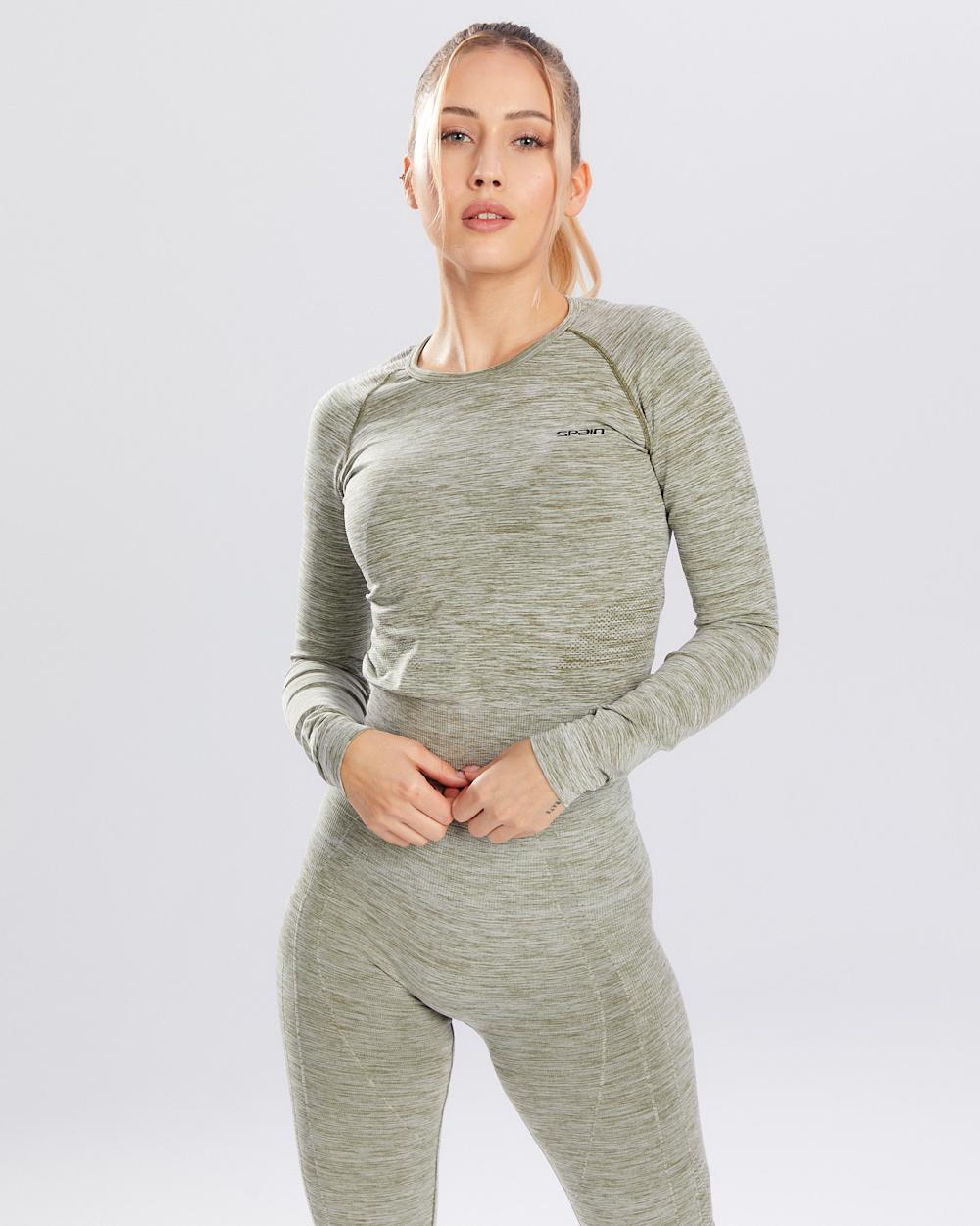 Spaio SPAIO RASHGUARD MELANGE MANICHE LUNGHE KHAKI In Linea