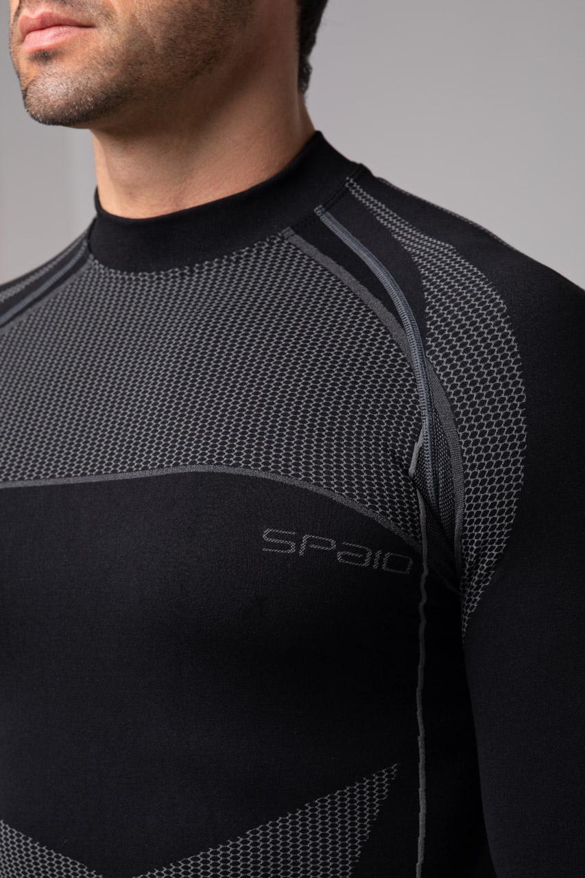 Spaio SPAIO MAGLIETTA TERMOATTIVA CON MANICHE LUNGHE THERMO-EVO UOMO NERO/GRIGIO Acquista Ora