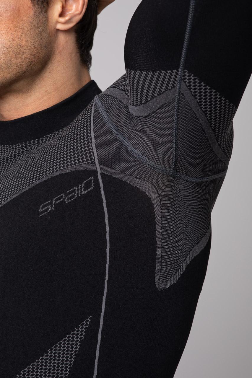 Spaio SPAIO MAGLIETTA TERMOATTIVA CON MANICHE LUNGHE THERMO-EVO UOMO NERO/GRIGIO Acquista Ora