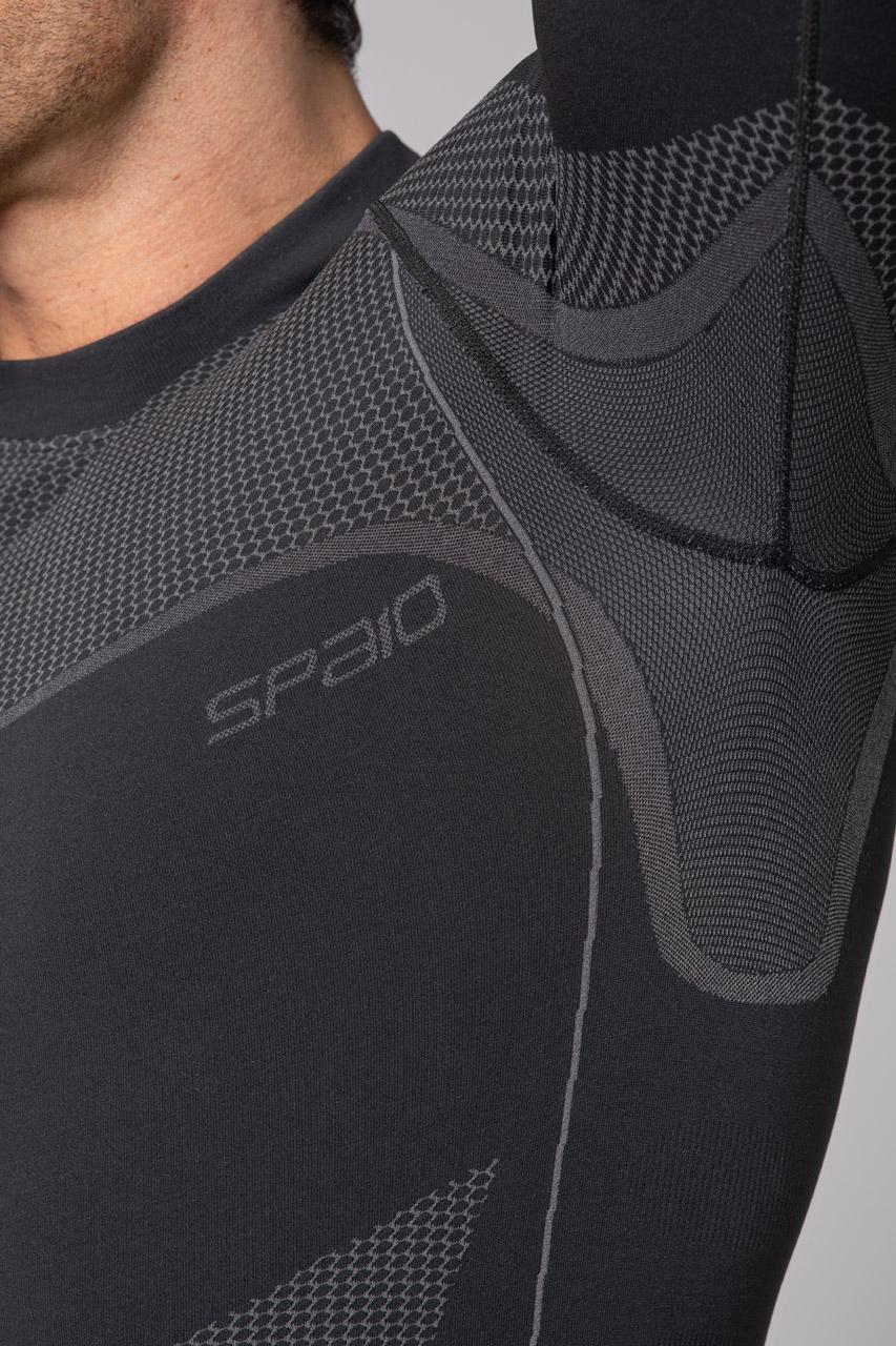 Spaio SPAIO MAGLIETTA TERMOATTIVA CON MANICHE LUNGHE "THERMO-EVO" UOMO GRIGIO/GRIGIO CHIARO Consegna Veloce