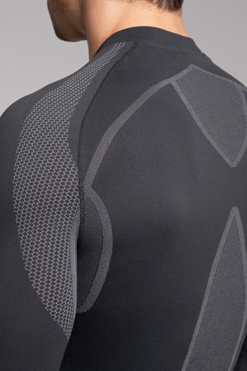 Spaio SPAIO MAGLIETTA TERMOATTIVA CON MANICHE LUNGHE "THERMO-EVO" UOMO GRIGIO/GRIGIO CHIARO Consegna Veloce
