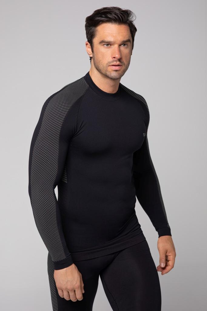 Spaio SPAIO MAGLIA M/L TERMOATTIVA "FIERCE" NERO/GRIGIO Fino Al -60%