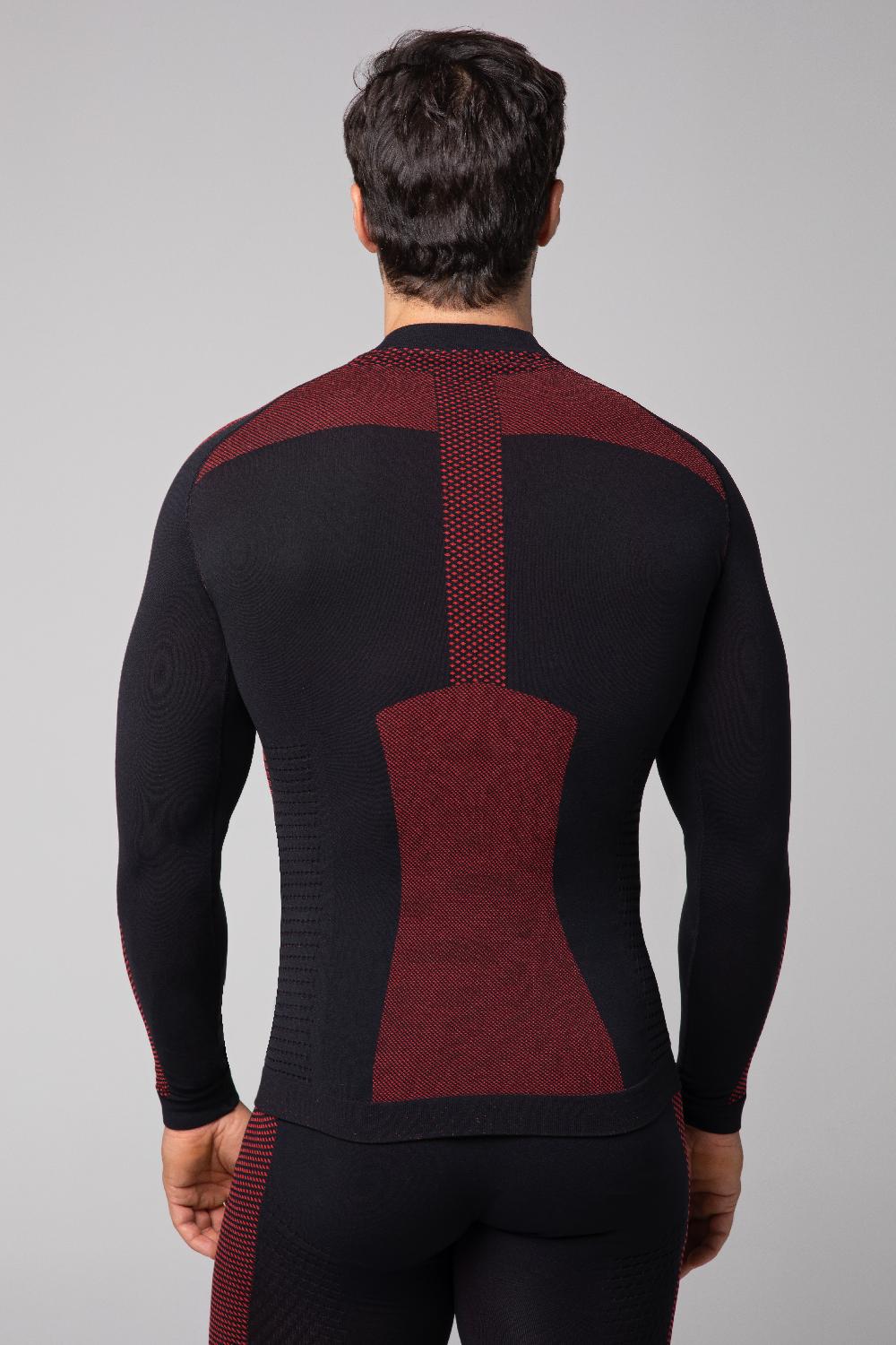 Spaio SPAIO MAGLIA M/L TERMOATTIVA "FIERCE" NERO/ROSSO Shopping Online