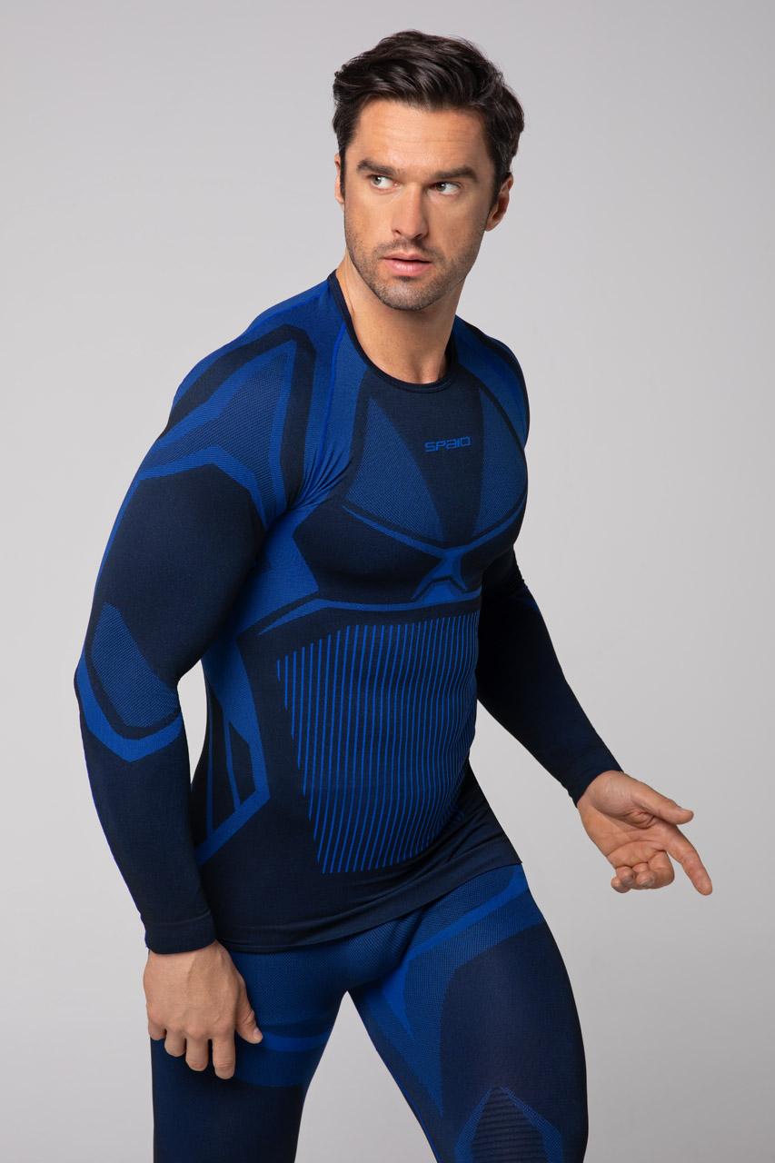 Spaio SPAIO MAGLIA M/L TERMOATTIVA "CONFIDENCE" NERO/ROYAL BLUE Novità