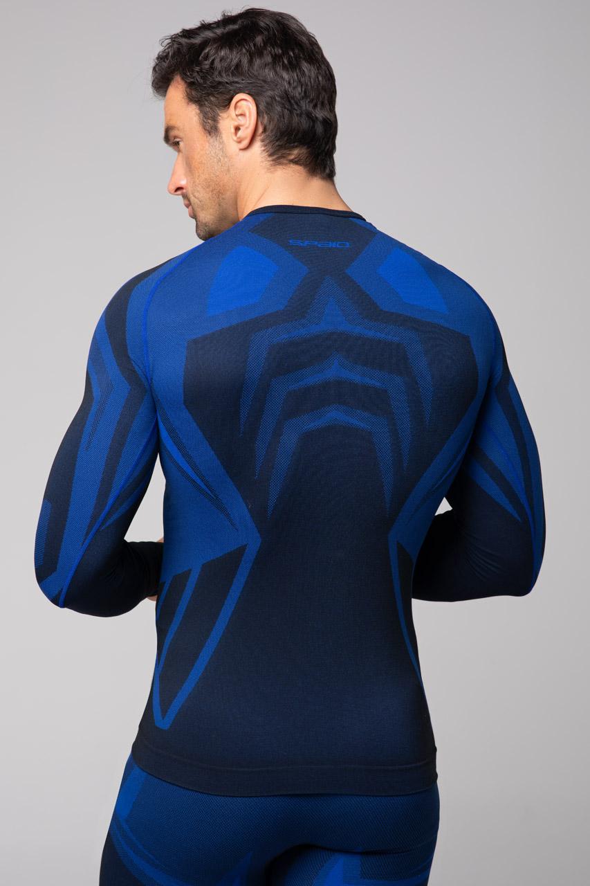 Spaio SPAIO MAGLIA M/L TERMOATTIVA "CONFIDENCE" NERO/ROYAL BLUE Novità