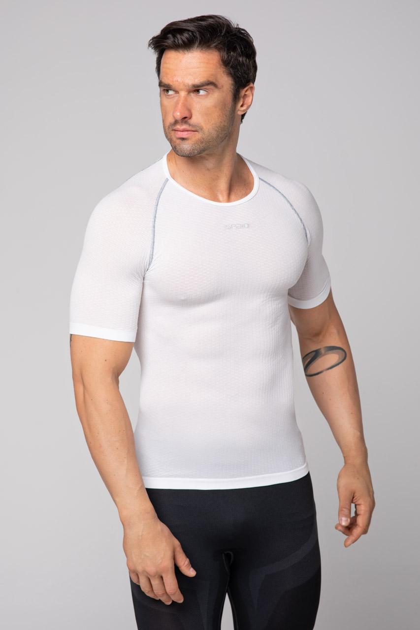 Spaio SPAIO CAMICIA TERMOATTIVA CON MANICHE CORTE BREATH BIANCO Presa
