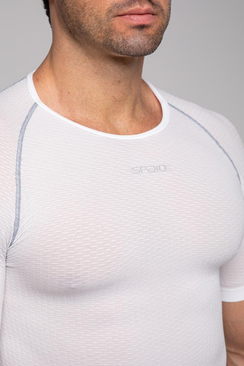 Spaio SPAIO CAMICIA TERMOATTIVA CON MANICHE CORTE BREATH BIANCO Presa