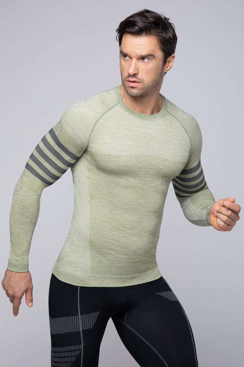 Spaio SPAIO MAGLIA M/L TERMOATTIVA "RUN" OLIVE GREEN Economico