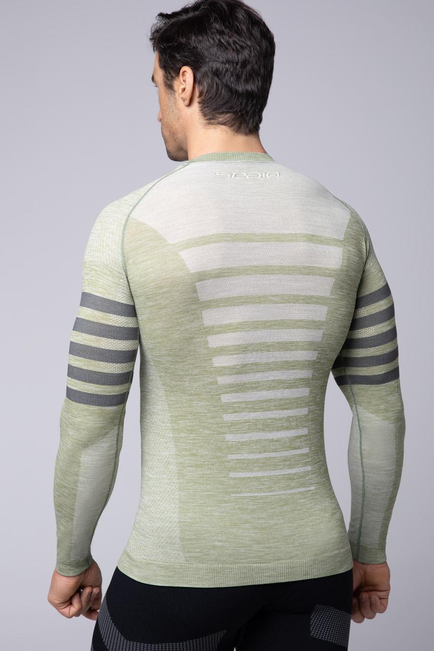 Spaio SPAIO MAGLIA M/L TERMOATTIVA "RUN" OLIVE GREEN Economico