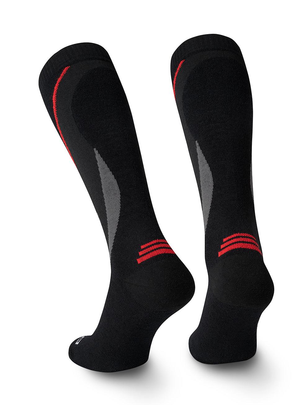 Spaio SPAIO calze da sci compressive THERMO-EVO BLACK/GREY/RED Nuova