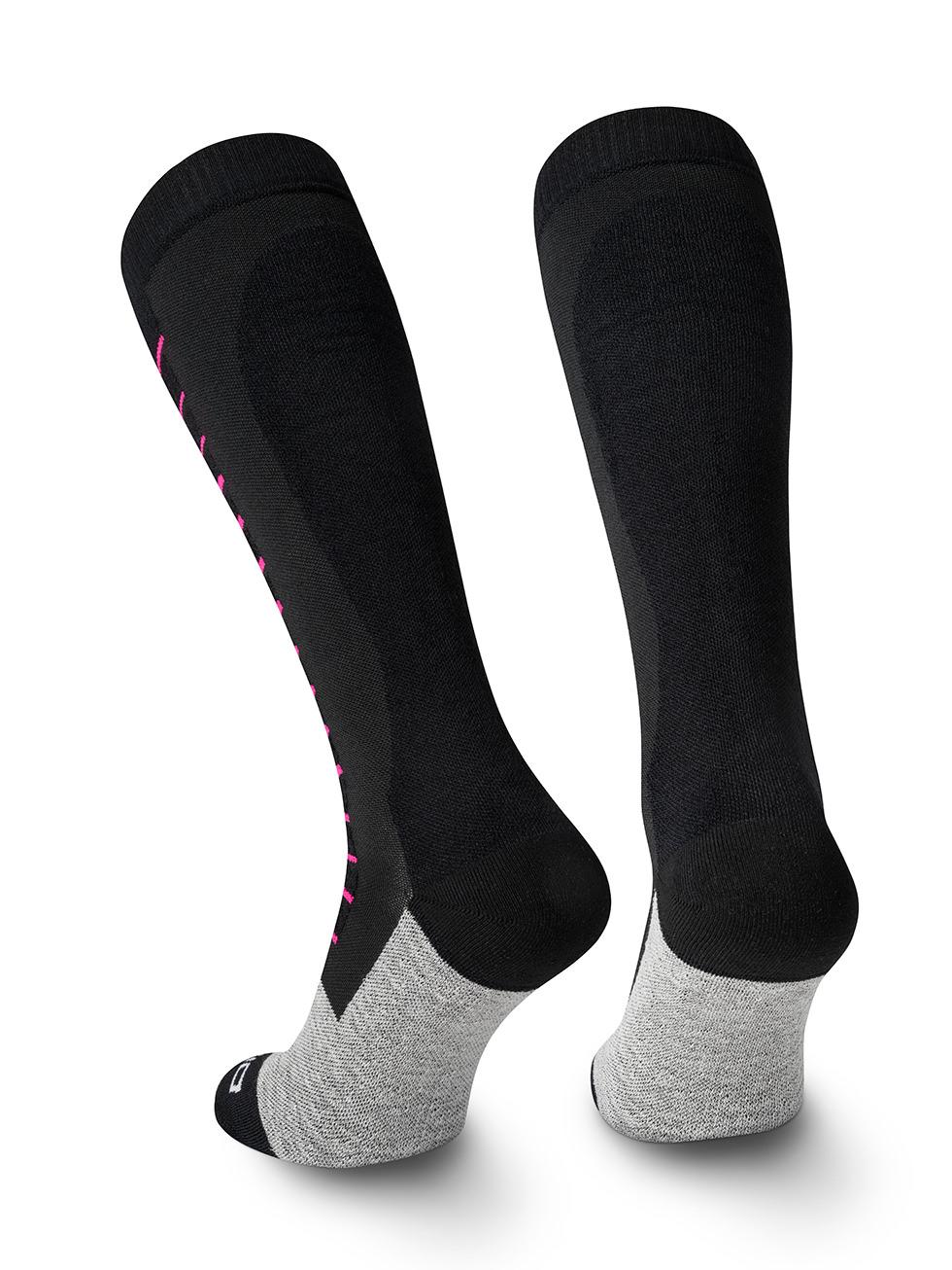 Spaio SPAIO calze da sci compressive FIERCE BLACK/WHITE/FUXIA 2025