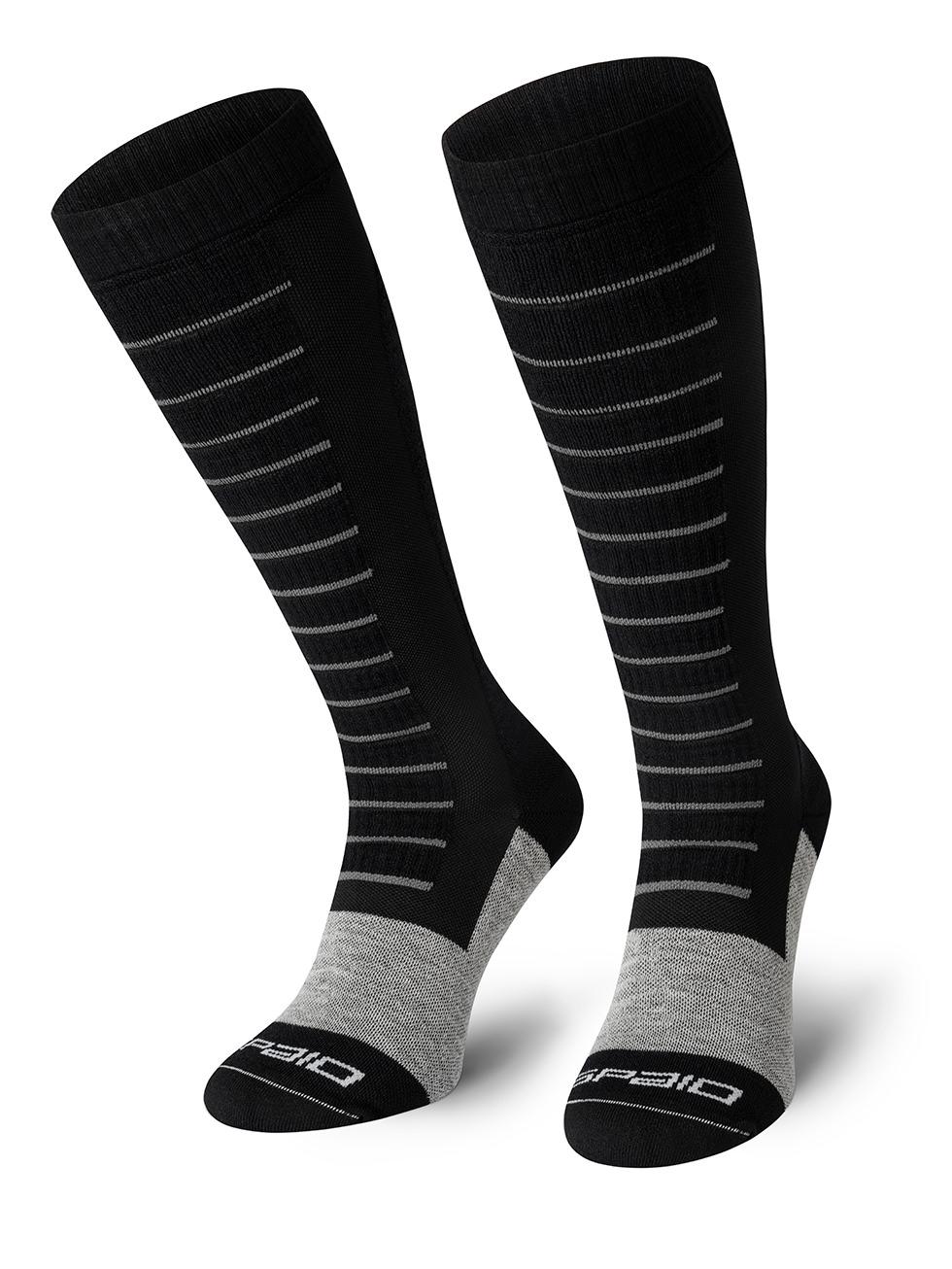 Spaio SPAIO calze da sci compressive FIERCE BLACK/WHITE/GREY Italy