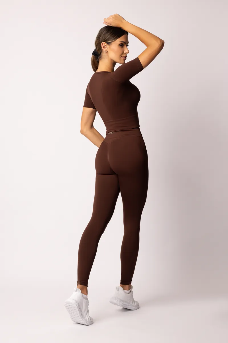 Spaio SPAIO RASHGUARD ADAPT MANICA CORTA COFFEE Consegna Veloce