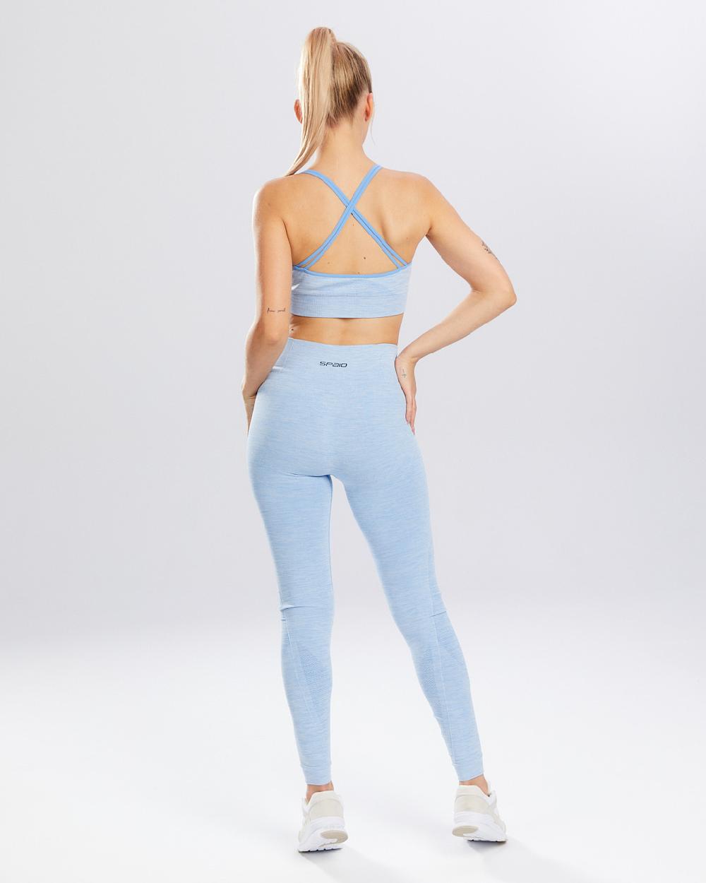 Spaio SPAIO LEGGINSY MELANGE LINCHEN BLUE Economico