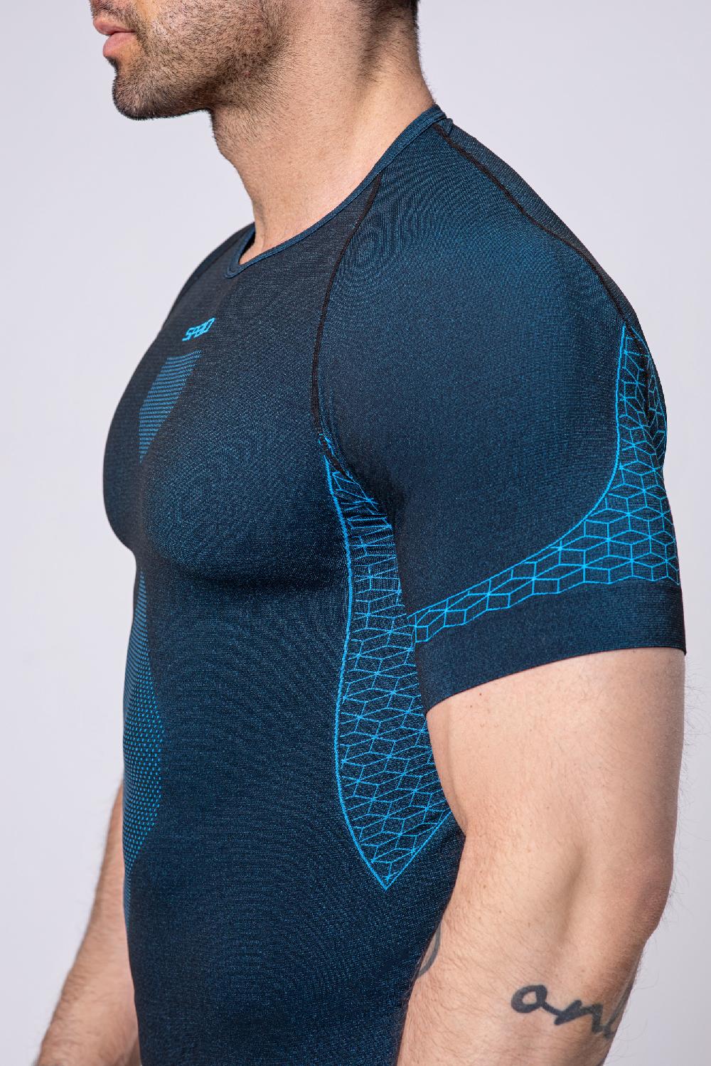 Spaio SPAIO M/C MAGLIA BREEZE UOMO NERO/BLU Saldi Di Fabbrica