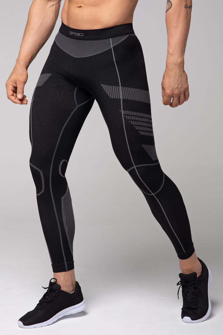 Spaio SPAIO LEGGINS TERMOATTIVI "THERMO-EVO" UOMO NERO/GRIGIO 2025