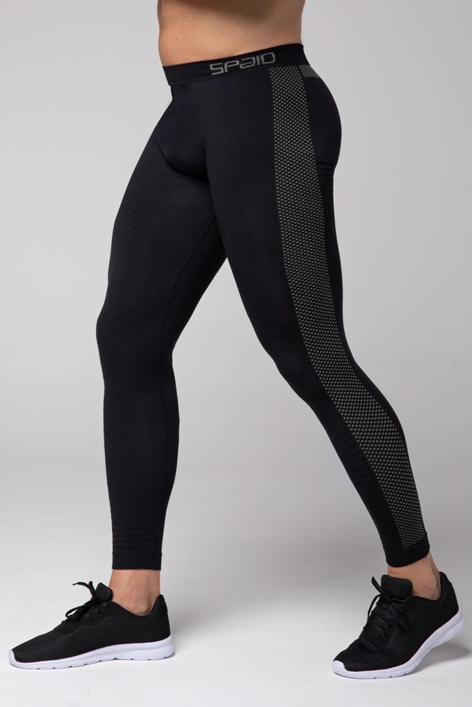 Spaio SPAIO LEGGINGS TERMOATTIVI "FIERCE" NERO/GRIGIO In Linea