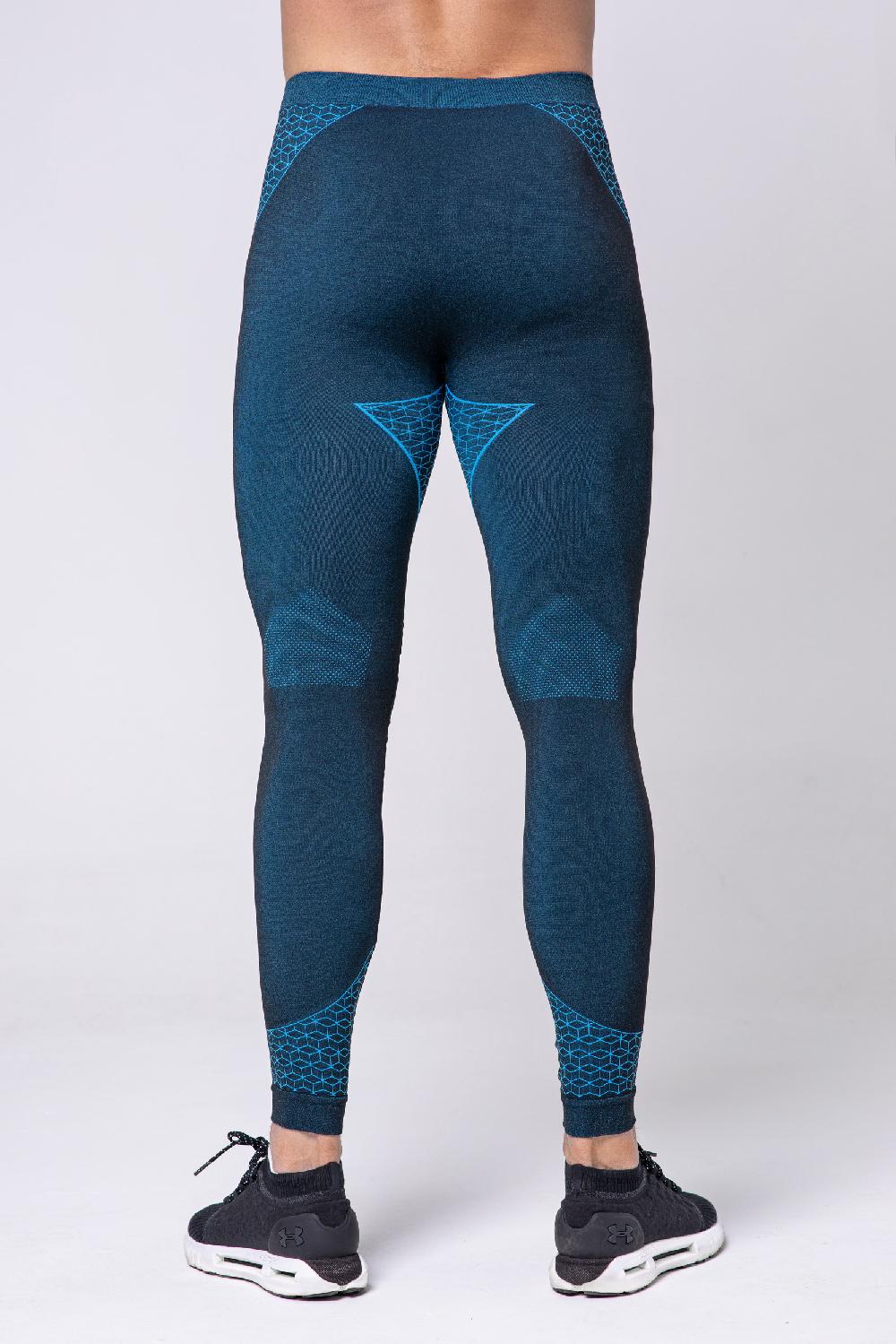 Spaio SPAIO LEGGINGS BREEZE UOMO NERO/BLU Spedizione Gratuita