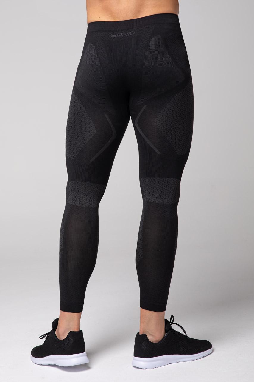 Spaio SPAIO LEGGINS TERMOATTIVI "ADRENALINE" UOMO NERO/GRIGIO Qualità Garantita