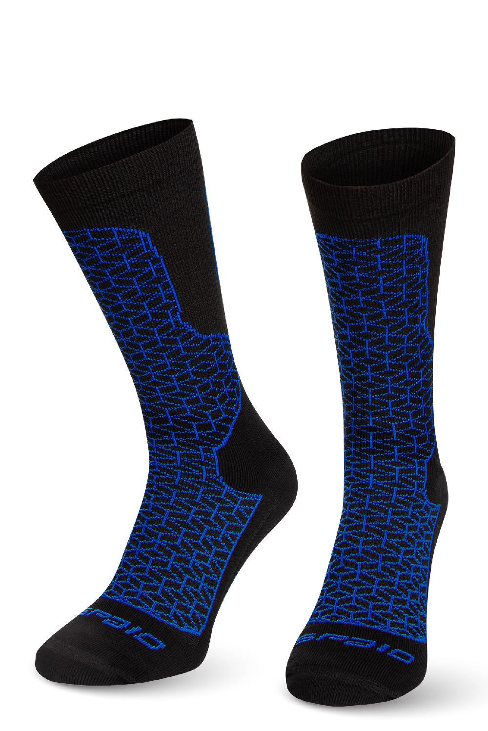 Spaio SPAIO CALZE "BREEZE" UNISEX NERO/ROYAL BLUE Vendita Economica