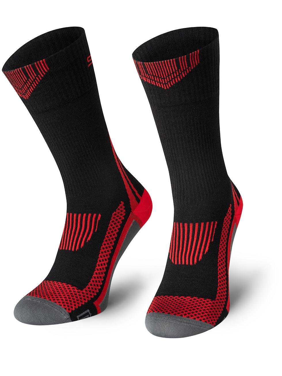 Spaio SPAIO Calze da trekking a compressione TACTICAL BLACK/RED In Saldo