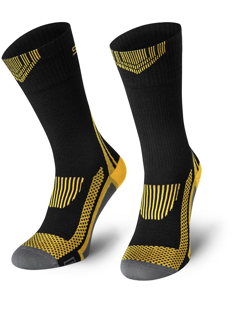 Spaio SPAIO Calze da trekking a compressione TACTICAL BLACK/YELLOW