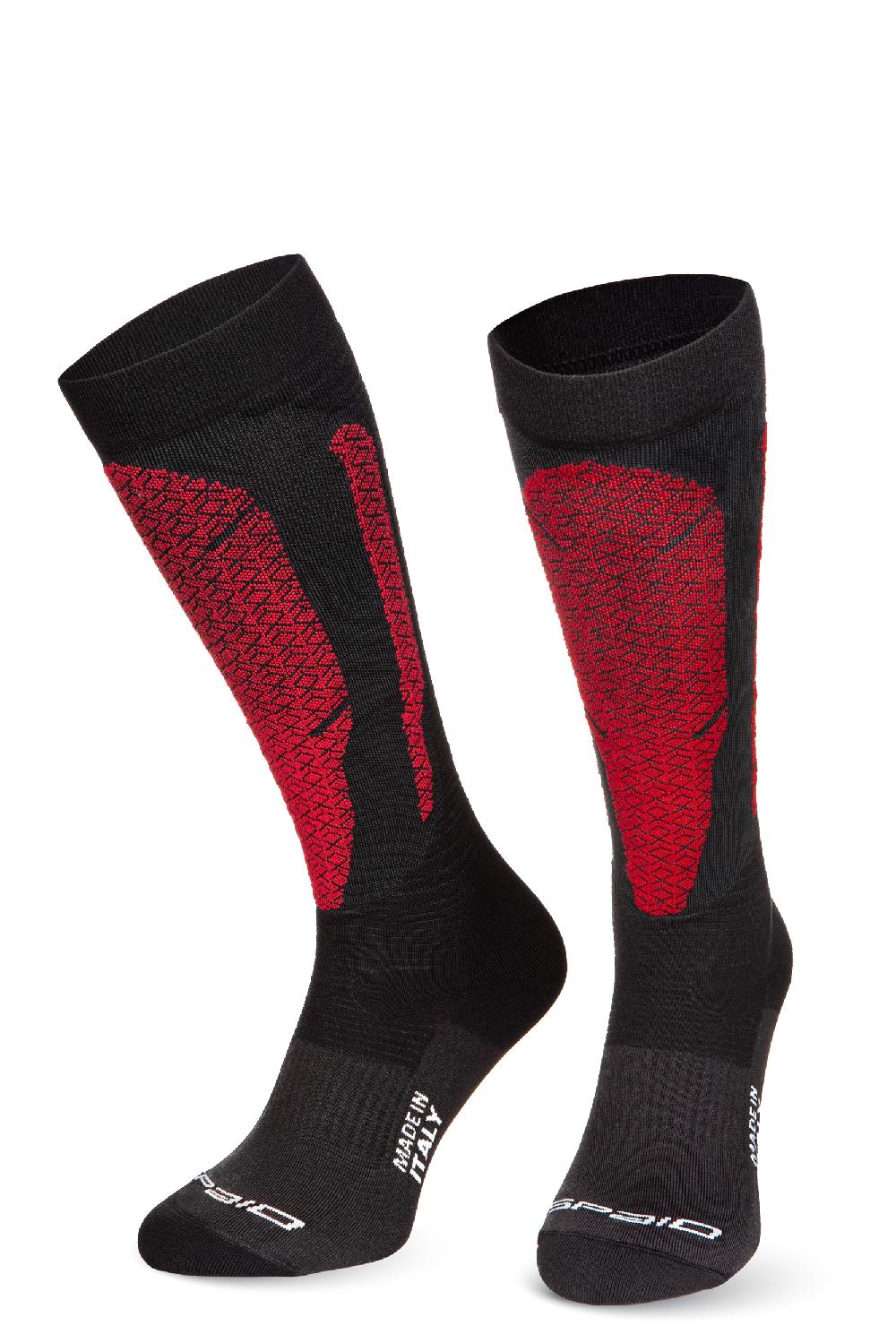 Spaio SPAIO CALZE COOLMAX "ADRENALINE" NERO/ROSSO Moda