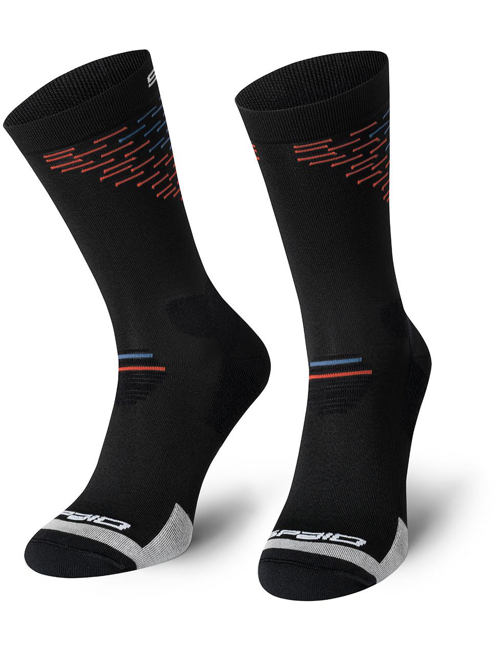 Spaio SPAIO CALZINI DA TREKKING MERINO BLACK/ORANGE/BLUE