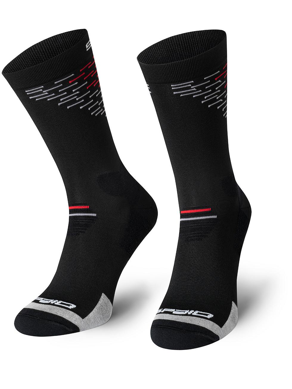 Spaio SPAIO CALZINI DA TREKKING MERINO BLACK/WHITE/RED