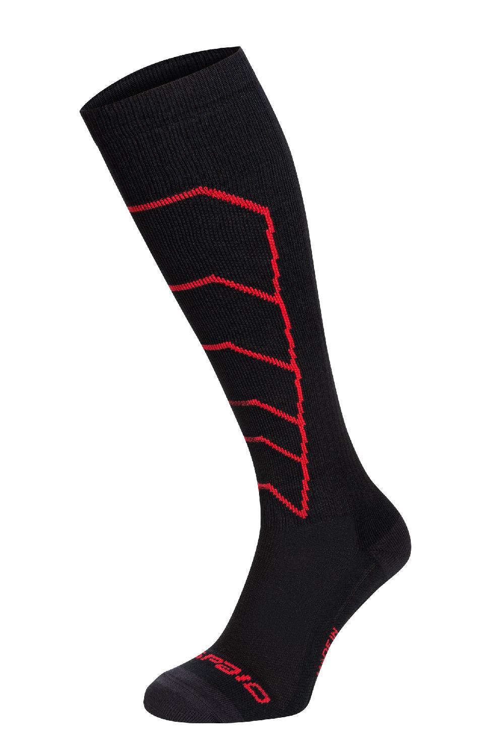 Spaio CALZE LUNGHE A COMPRESSIONE "RAPID" NERO/ROSSO Acquista Ora