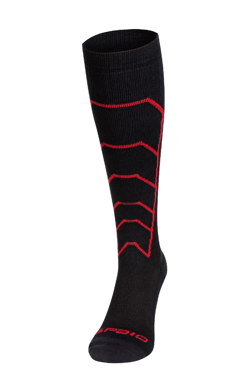 Spaio CALZE LUNGHE A COMPRESSIONE "RAPID" NERO/ROSSO Acquista Ora