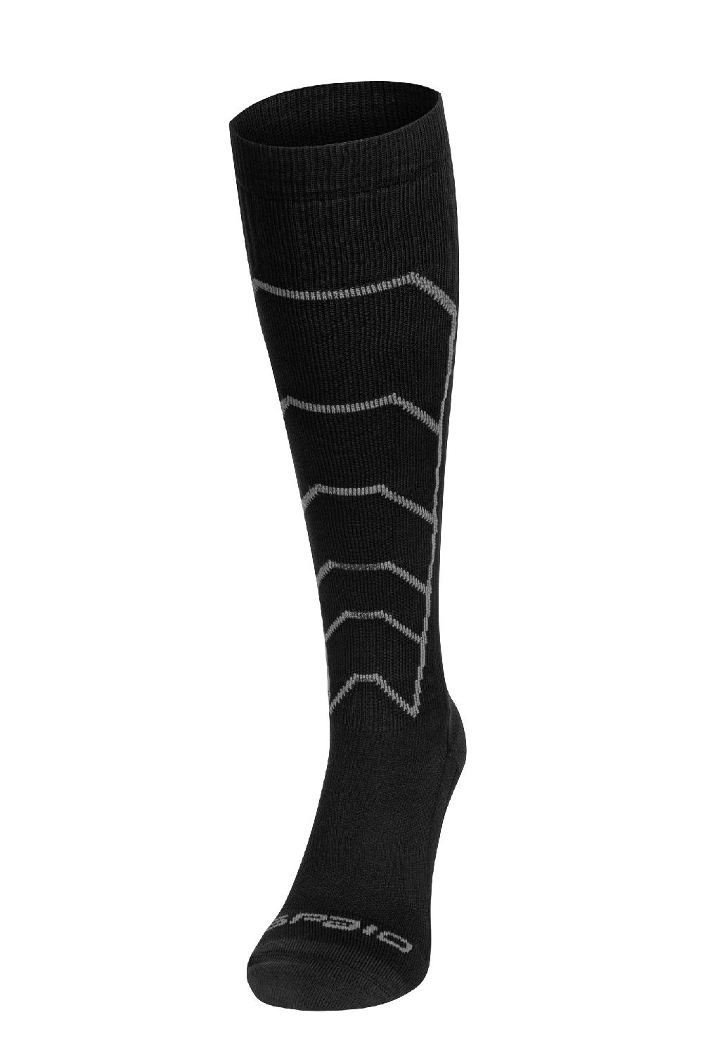 Spaio CALZE LUNGHE A COMPRESSIONE "RAPID" NERO/GRIGIO Consegna Veloce