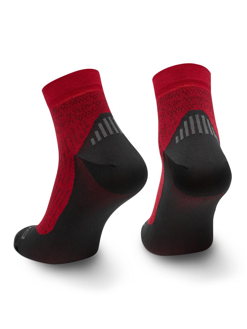 Spaio SPAIO CALZINI DA TREKKING CONFIDENCE BLACK/ BURGUNDY Presa