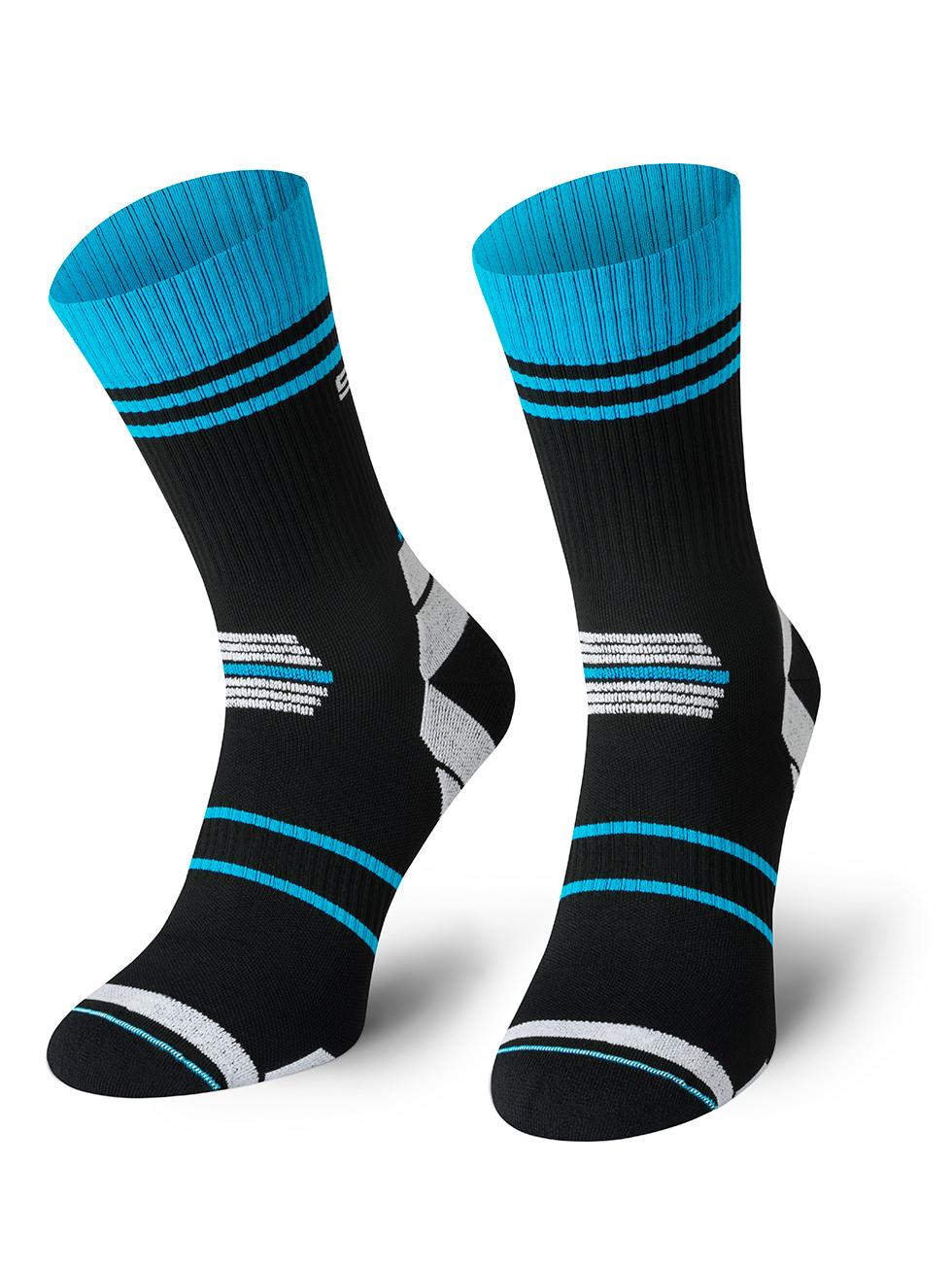 Spaio SPAIO CALZINI DA CORSA POWERFUL BLACK/WHITE/BLUE
