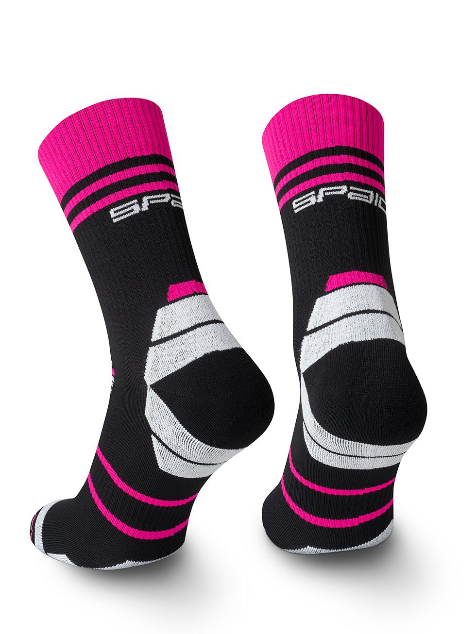 Spaio SPAIO CALZINI DA CORSA POWERFUL BLACK/WHITE/FUXIA Economico