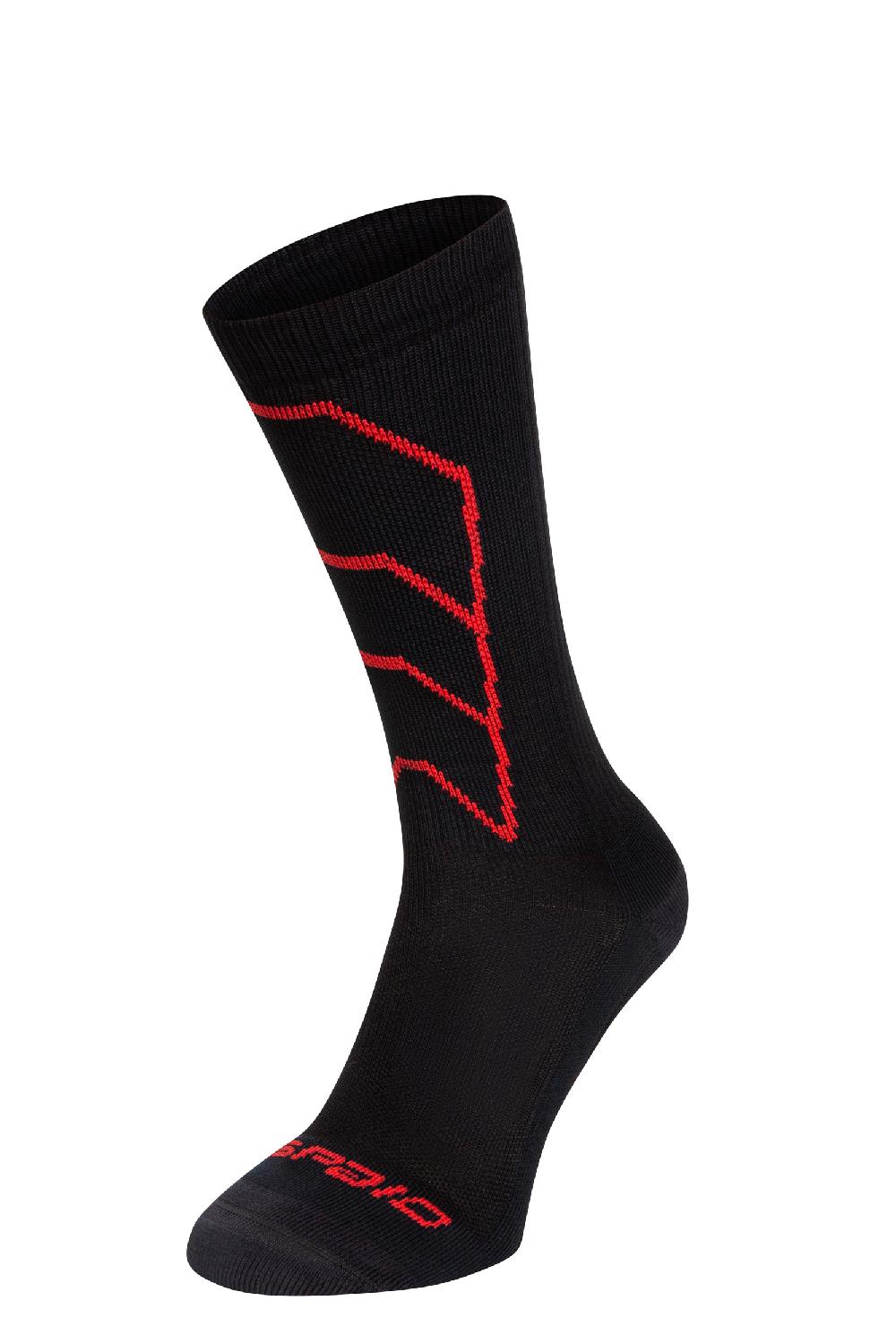 Spaio CALZE A COMPRESSIONE "RAPID" NERO/ROSSO Vendite Flash