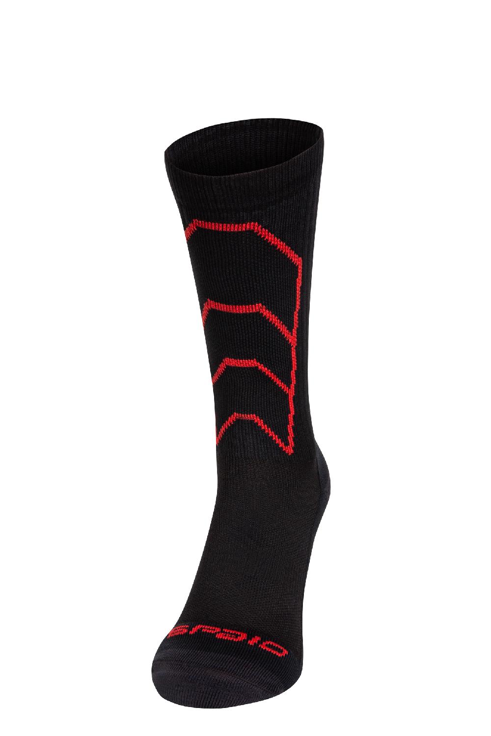 Spaio CALZE A COMPRESSIONE "RAPID" NERO/ROSSO Vendite Flash
