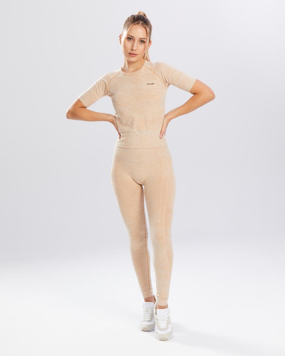 Spaio SPAIO RASHGUARD MELANGE MANICHE CORTE ICED COFFEE Qualità
