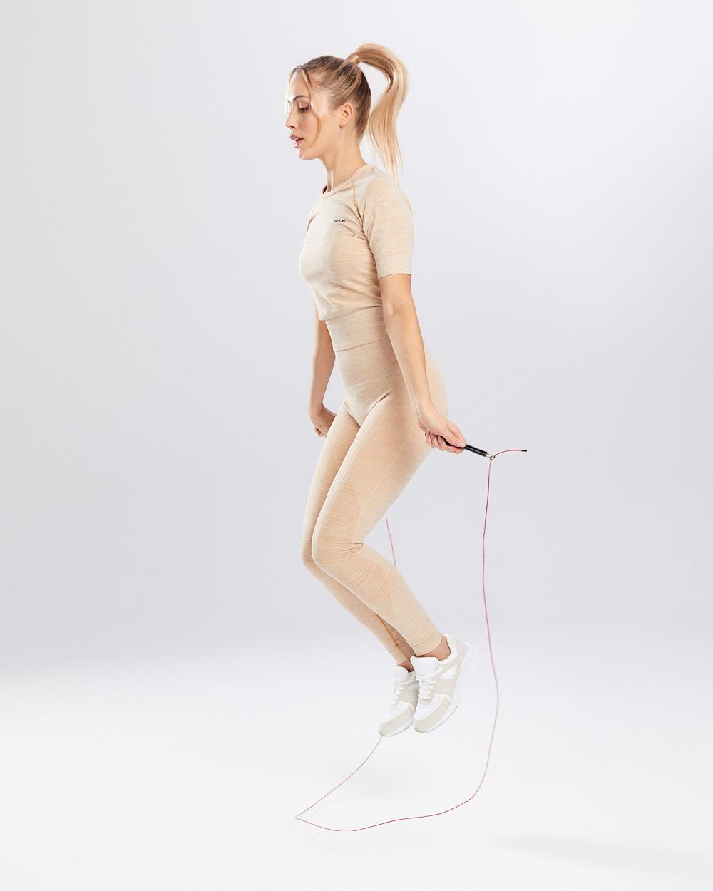Spaio SPAIO RASHGUARD MELANGE MANICHE CORTE ICED COFFEE Qualità
