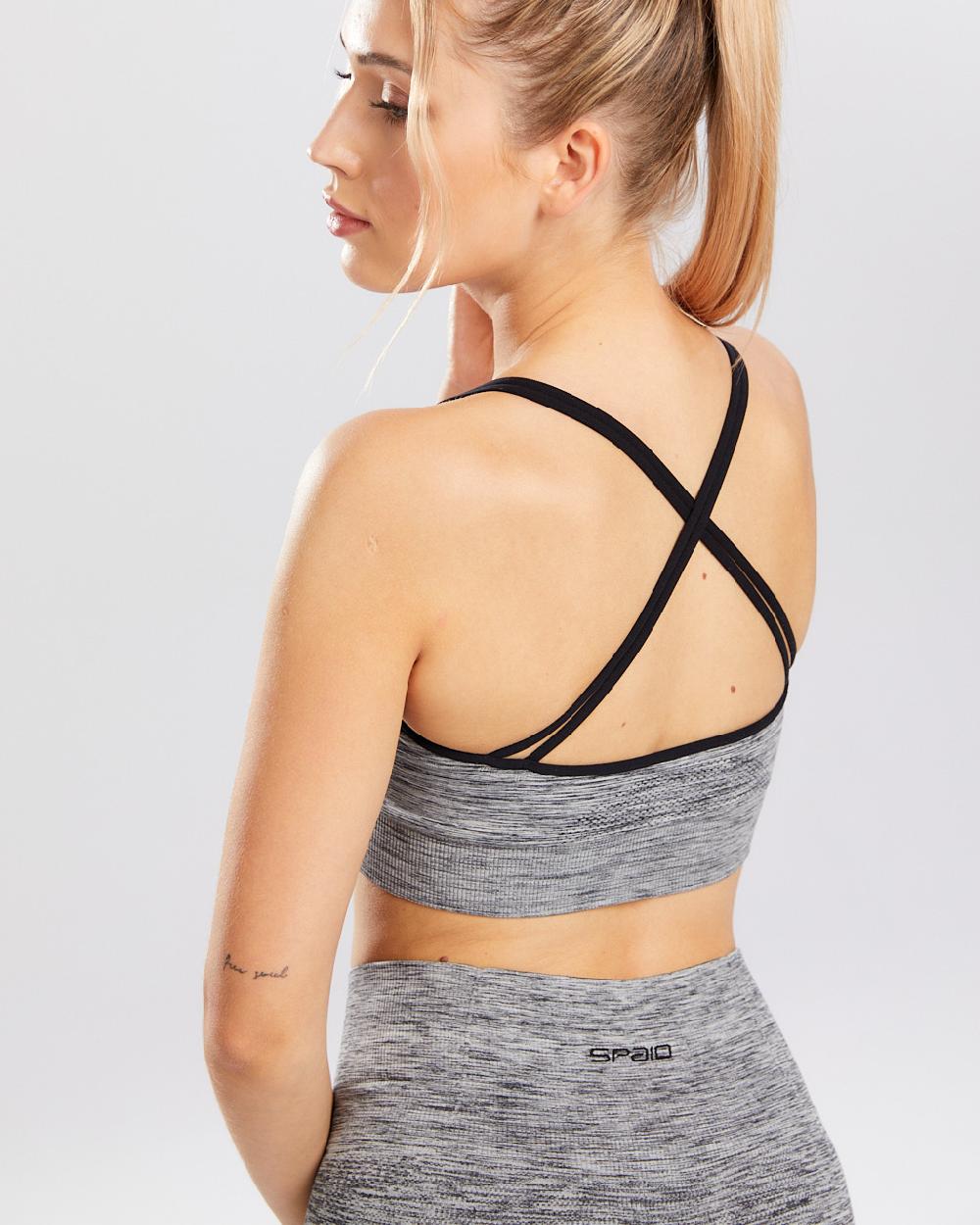 Spaio SPAIO REGGISENO SPORTIVO MELANGE GREY Qualità